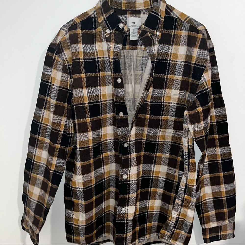 H&M | brown flannel